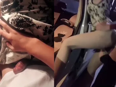 Em người yêu dáng nuột cưỡi ngựa nhấp nhả cực sướng trong ô tô